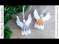 Kanzashi angyal 02-20 / Kanzashi Angel - Christmas ribbon angel / szatén angyalka készítése