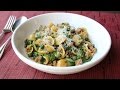 “One Pan” Orecchiette Pasta with Sausage and Arugula - How to Cook Pasta & Sauce in One Pan