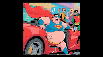 When superheros so fat #spiderman #superman #ironman