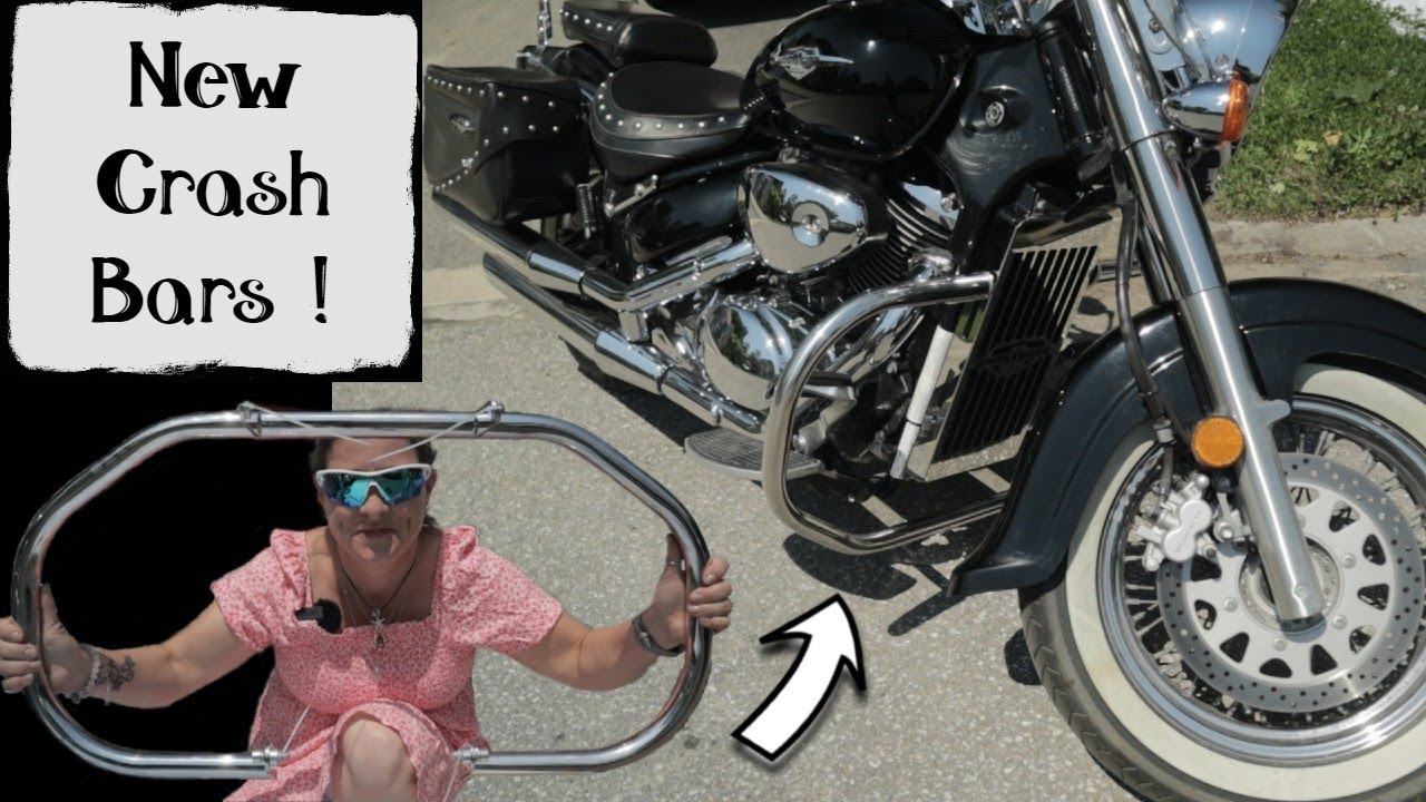 Installing Crash Bars on my Suzuki Boulevard C50T YouTube