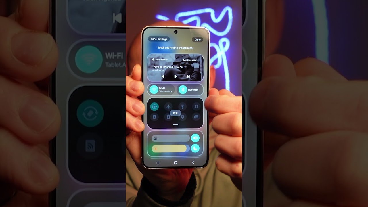Samsung Tips: Customize Quick Access Panel with One UI 7