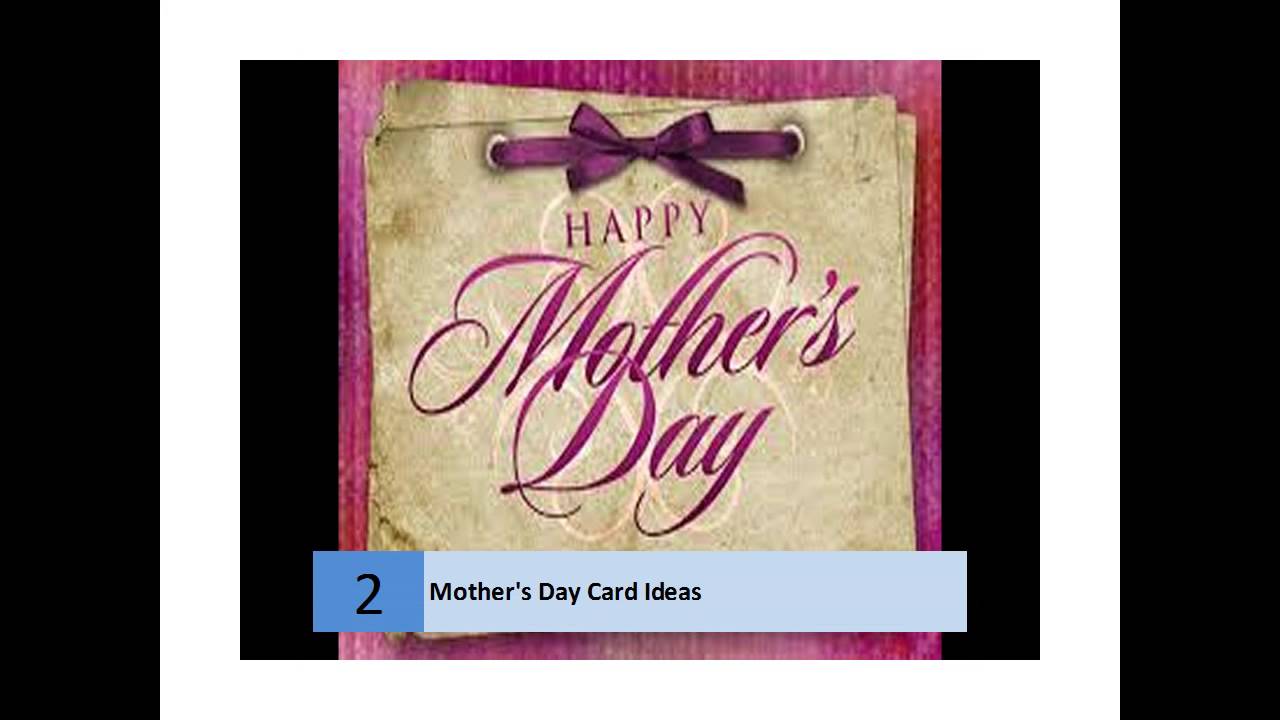 Homemade Mother's Day Card Ideas - YouTube