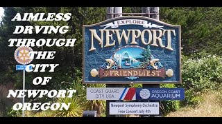 Driving around Newport, Oregon