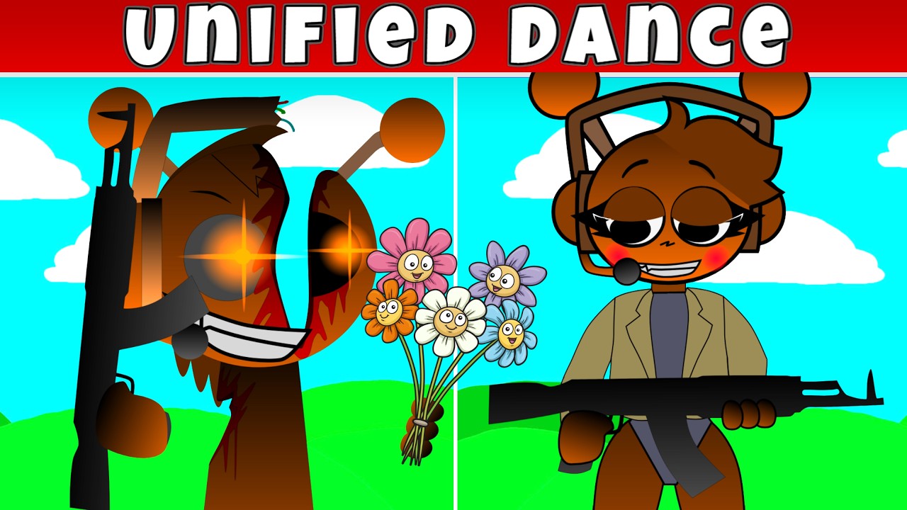 Sprunki Betters and Loses & Toxic Girl – Spinning in One Unified Dance Fan Mod