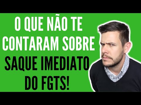 ? O que não te contaram sobre saque imediato do FGTS! ?