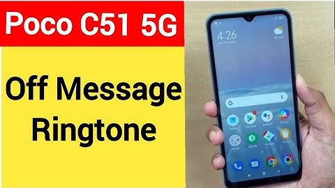 How to turn off message ringtone, message sound band kaise karen, poco C51 5G me message problem