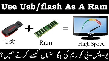 How to Use Usb Memory As a Ram-Add ram using Usb/Flash [Urdu-hindi]