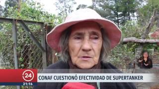 Conaf cuestiona efectividad del Supertanker | 24 Horas TVN Chile