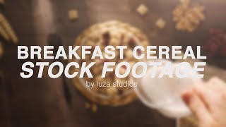 Breakfast Cereal Stock Footage Collection | luza studios