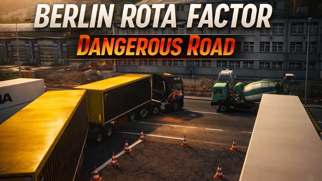 Berlin | Rota Factor | Dangerous Road | ETS2 v1.57.2.4s | Euro Truck Simulator 2 (No Commentary)