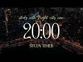 20 Min Night View Study Timer 🌙 | Dark Focus | No Break