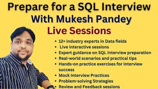 Prepare for a SQL Interview with @PandeyGuruji Live Sessions|Ace your next SQL interview