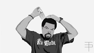 Ice Cube - Vector Portrait Stop Motion
