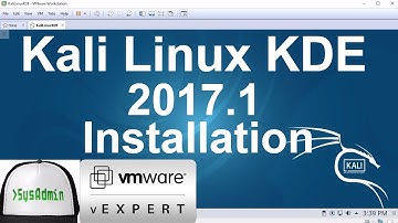 Kali Linux 2017.1 KDE Plasma Installation + VMware Tools on VMware Workstation [2017]