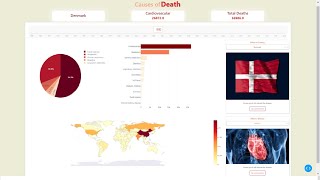Causes of Death Dashbard Data Visualization