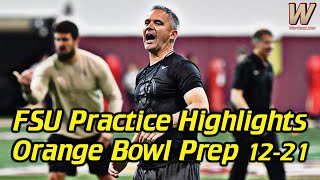 FSU Football | FSU Practice Highlights | 'Noles Prep for UGA, Orange Bowl | Warchant TV #FSU