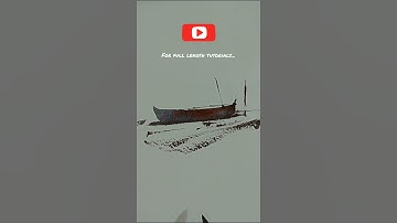Micro Tutorial 10/100: Practicing boat in watercolour #shorts video