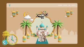 🎉 Eid Mubarak Website with GSAP Animation | HTML, CSS & JavaScript Tutorial 🌙✨