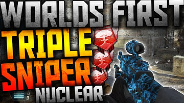 BO2: WORLDS FIRST SNIPER TRIPLE NUCLEAR! (Black Ops 2 Sniper Triple Nuclear)