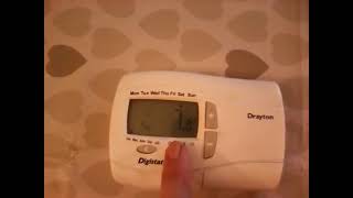 How to   Drayton digistat +2rf holiday mode turn off on