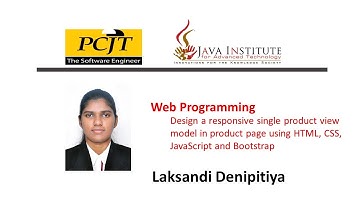Web Programming 45 | eShop | Java Institute