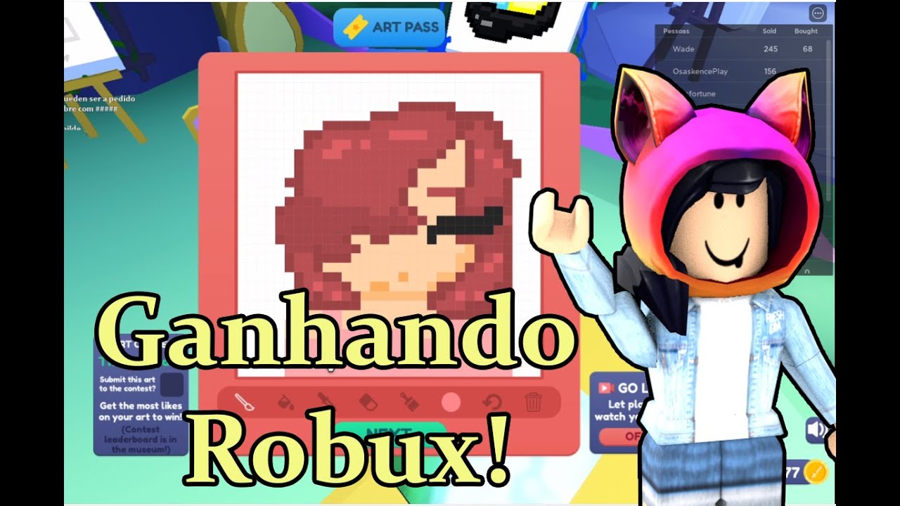 Desenhando até ficar famosa 31 Pedido por TEMPPLARIO DO ROBLOX SE