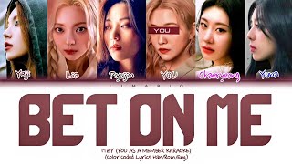 [KARAOKE] ITZY 'BET ON ME' (6 members ver.) (Color Coded Lyrics) | You as a Member Resimi