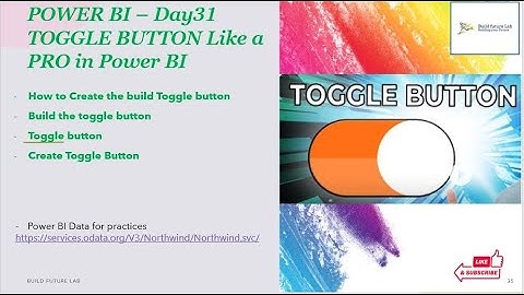 Build a TOGGLE BUTTON Like a PRO in Power BI  Day 31 #powerbi #powerbitraining #powerquery