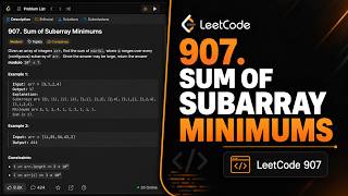 LeetCode 907: Sum of Subarray Minimums