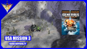 C&C: Generals Zero Hour - USA Mission 3: Snow Fall [Hard / Patch 1.04] 4K