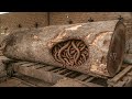 Sawmill Perfection ‼ Trembesi Wood Grain Unveiled in This Woodworking Showcase