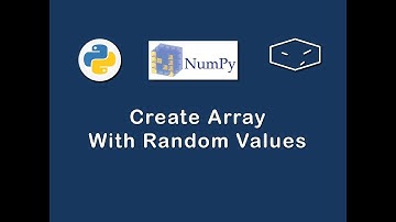 numpy create array with random values