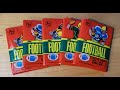 Opening five vintage 1980 topps football wax packs