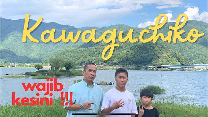 Danau yang indah di Jepang dengan view gunung Fuji