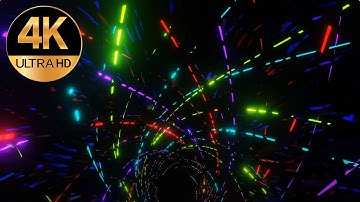 6 hours 4k Abstract Party lights Fast Moving Relaxing Sci-fi Screen saver Seamless Loop Animation