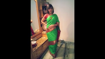 Wrap around style...Sangam style saree#sareedraping#sareelove