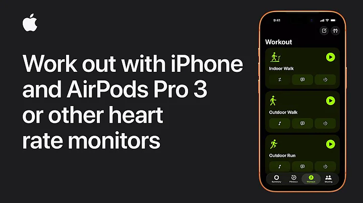 How to work out with iPhone and AirPods Pro 3 or other heart rate monitors | Apple Support