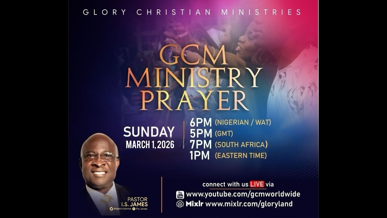 GCM Ministry Prayer Day: March 2026 || Sunday, 1st March 2026