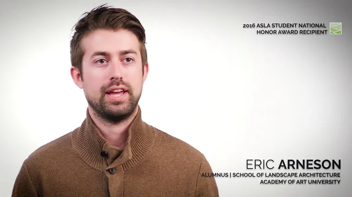 I want to become a landscape architect: Eric Arnes...