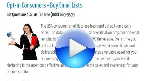 Official Email Marketing sample businesses list database