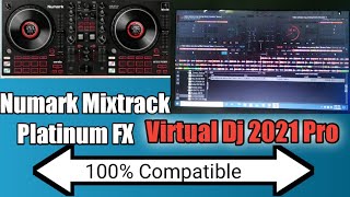 Numark Mixtrack Platinum FX Connected to Virtual Dj 2021 Pro