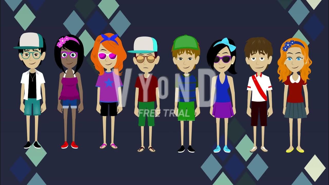 My Vyond characters for summer YouTube