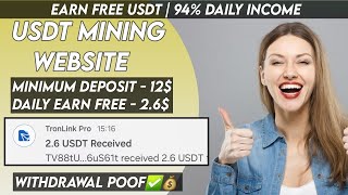 New Usdt Mining Site | usdt earning site | trx usdt mining app | Cloud Mining | usdt investment Site