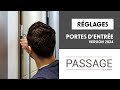 Rglages des paumelles 3d serrure et gche filante de la porte aluminium passage  version 2024