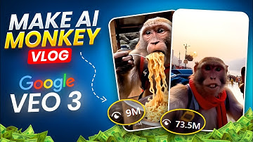 How to Make Viral AI Monkey Vlog Videos using Veo 3 | veo 3 animal vlog| how to make ai monkey vlog