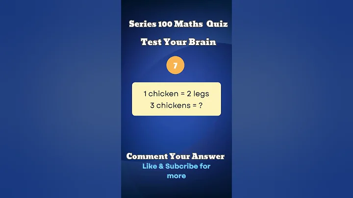 Math Quiz #7 Only Geniuses Can Solve #shorts  #quiz