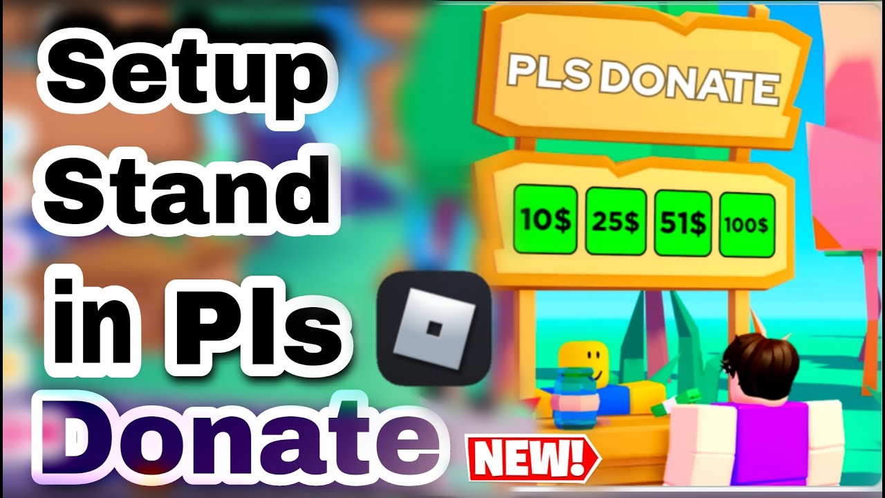 How To Make Stand Booth In Pls Donate Set Up Stand In Pls Donate On Roblox 2023 Youtube