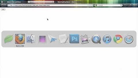 jQuery hide and show