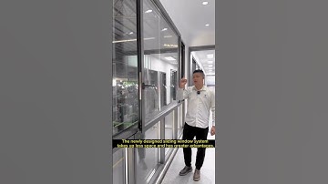 The newly designed sliding window system takes up less space and has greater advantages. #windows