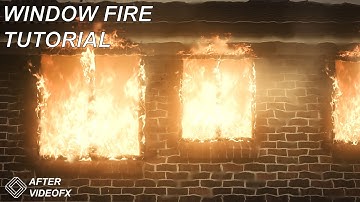 Window Fire Composite in After Effects